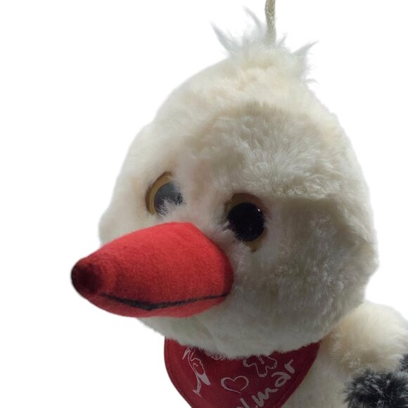 Stork Hanging Plush Stuffed Animal Creation Gross Germany 8”x6” Toy Colmar - Picture 3 of 7
